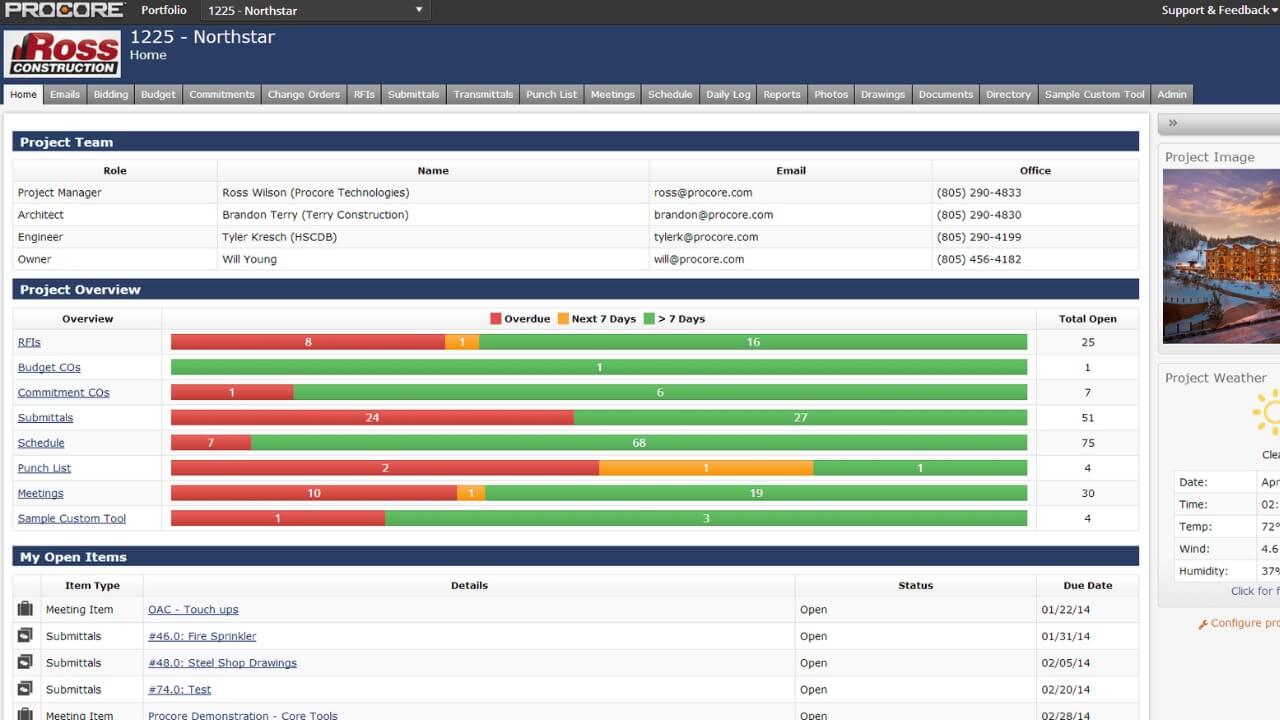 Procore Screnshot 3